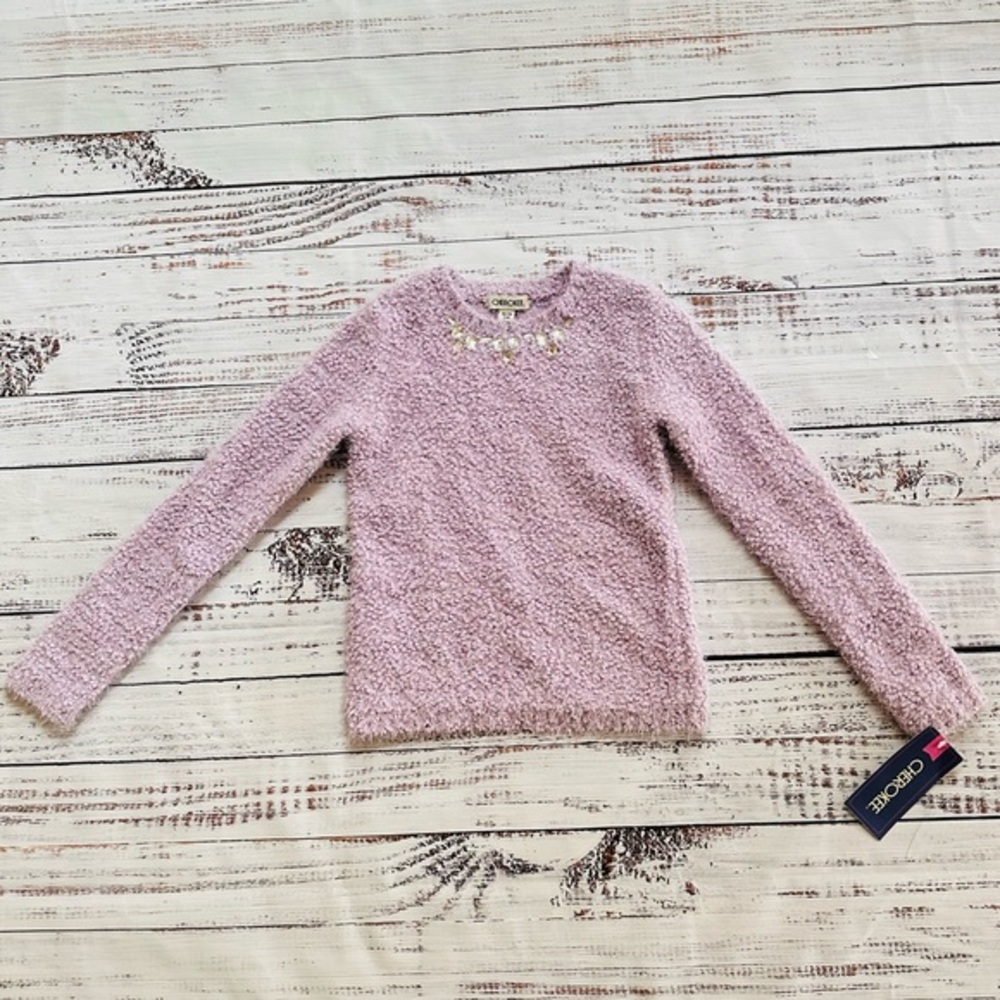 Girls cozy lavender sweater! Size 7/8